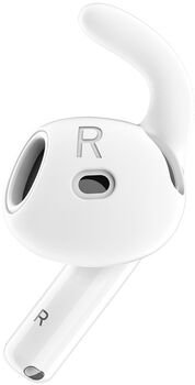 Keybudz Earbuddy krókar fyrir Airpods 4. kynslóð - Hvítir