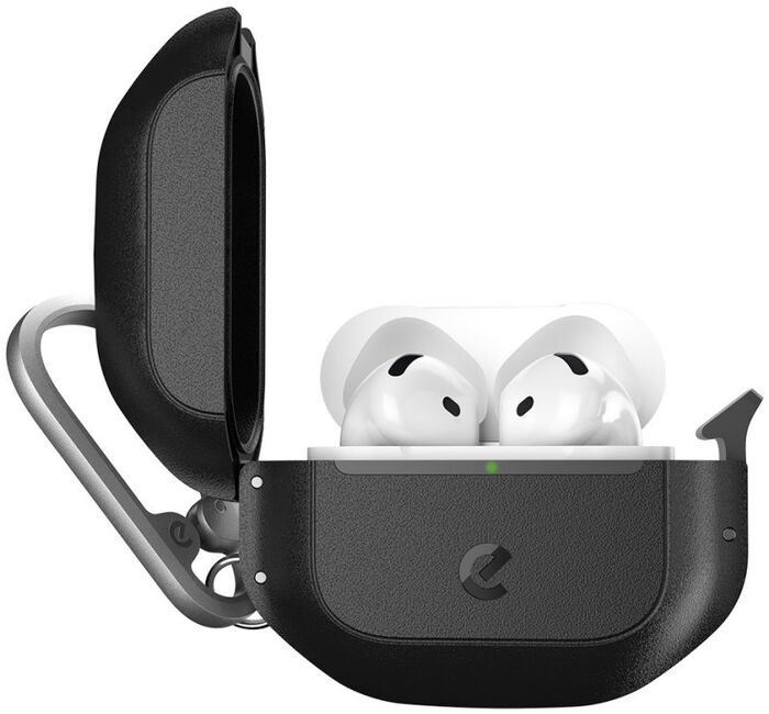 Keybudz ElementProof hulstur fyrir Airpods 4 - Svart