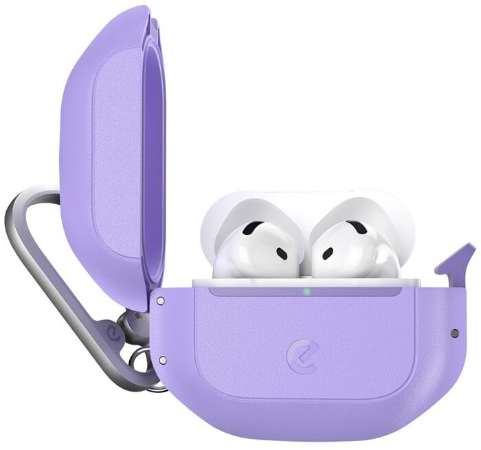 Keybudz ElementProof hulstur fyrir Airpods 4 - Fjólublátt