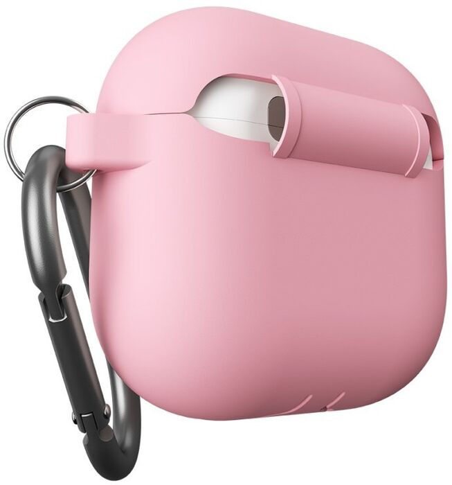 Keybudz sílikonhulstur fyrir AirPods 4 - Bleikt