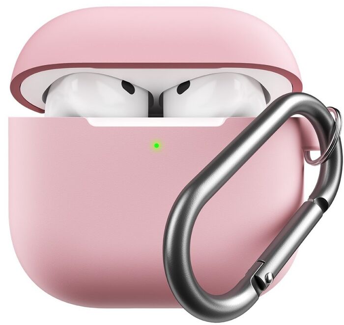 Keybudz sílikonhulstur fyrir AirPods 4 - Bleikt