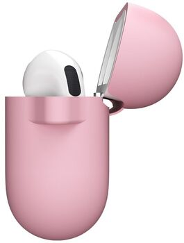 Keybudz sílikonhulstur fyrir AirPods 4 - Bleikt