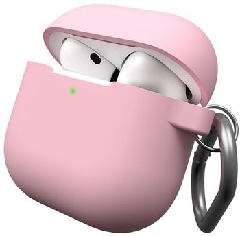 Keybudz sílikonhulstur fyrir AirPods 4 - Bleikt