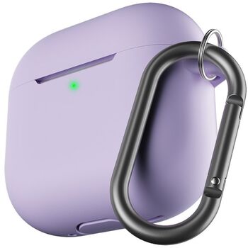 Keybudz sílikonhulstur fyrir AirPods 4 - Fjólublátt