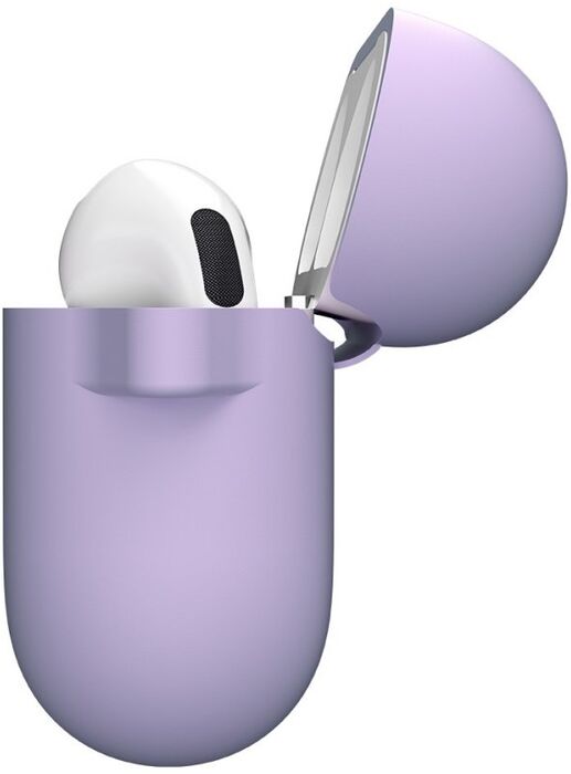 Keybudz sílikonhulstur fyrir AirPods 4 - Fjólublátt