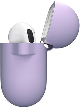 Keybudz sílikonhulstur fyrir AirPods 4 - Fjólublátt