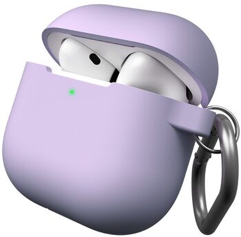 Keybudz sílikonhulstur fyrir AirPods 4 - Fjólublátt