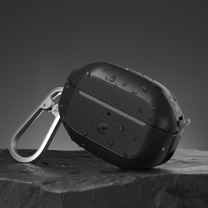 Keybudz ElementProof hulstur fyrir Airpods Pro 2 - Svart