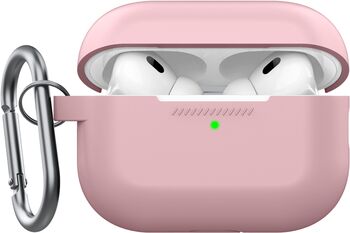 KeyBudz Elevate Series AirPods Pro sílikonhulstur - Bleikt 
