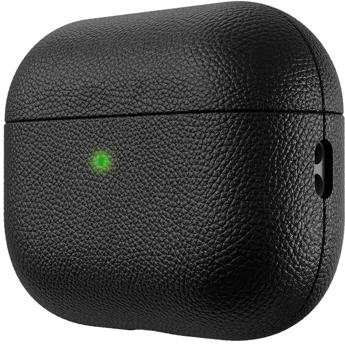 KeyBudz Artisan AirPods Pro 3 leðurhulstur - Svart
