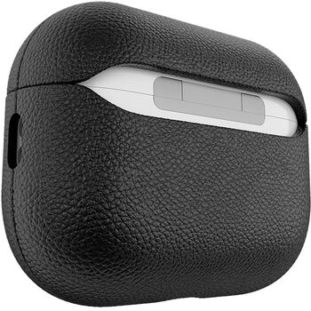 KeyBudz Artisan AirPods Pro 3 leðurhulstur - Svart
