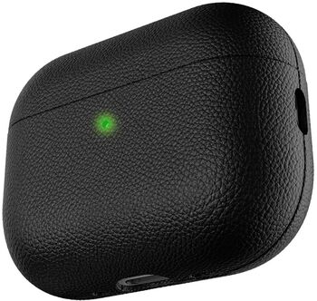 KeyBudz Artisan AirPods Pro 3 leðurhulstur - Svart