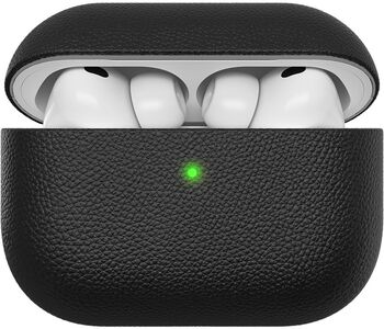 KeyBudz Artisan AirPods Pro 3 leðurhulstur - Svart