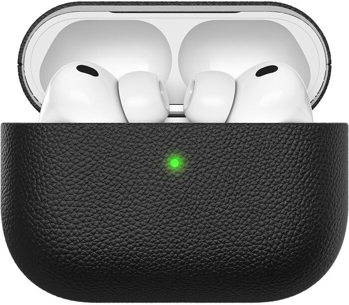 KeyBudz Artisan AirPods Pro 3 leðurhulstur - Svart