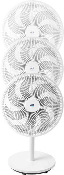 Apt borð og gólfvifta 14" - Hvít