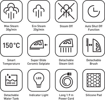 APT gufubursti og straujárn