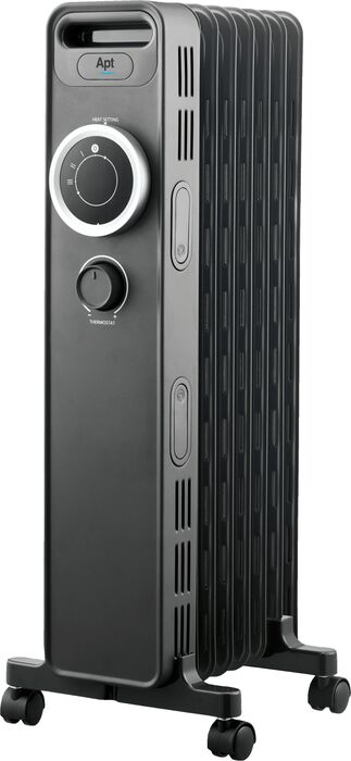 Apt Therma olífylltur rafmagnsofn 1000 W - Svartur