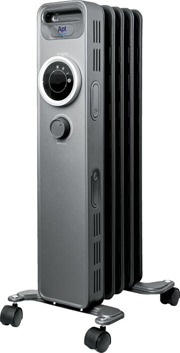 Apt Therma olífylltur rafmagnsofn 2000 W - Grár