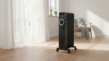 Apt Therma olífylltur rafmagnsofn 1500 W - Svartur