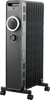 Apt Therma olífylltur rafmagnsofn 1500 W - Svartur