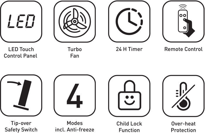 Apt Cozy rafmagnsofn 2000W
