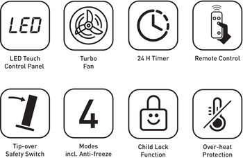 Apt Cozy rafmagnsofn 2000W