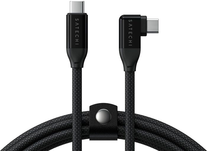 Satechi USB-C 240W snúra með 90° horni - 1 meter