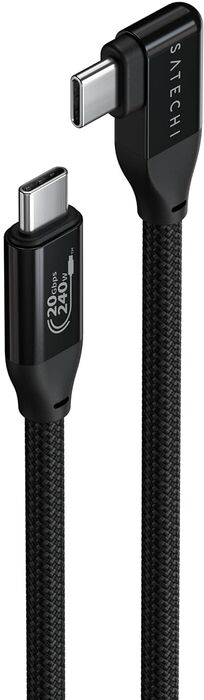 Satechi USB-C 240W snúra með 90° horni - 1 meter
