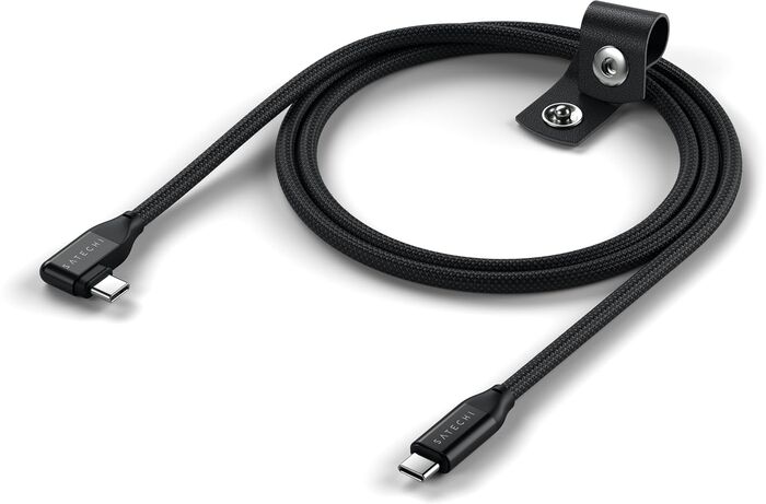 Satechi USB-C 240W snúra með 90° horni - 1 meter