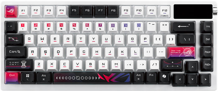 Asus Rog Azoth X þráðlaust lyklaborð - Hvítt