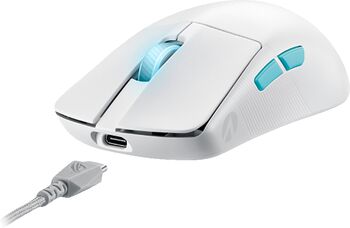 Asus ROG Harpe Ace Aim Lab Edition þráðlaus leikjamús - Hvít