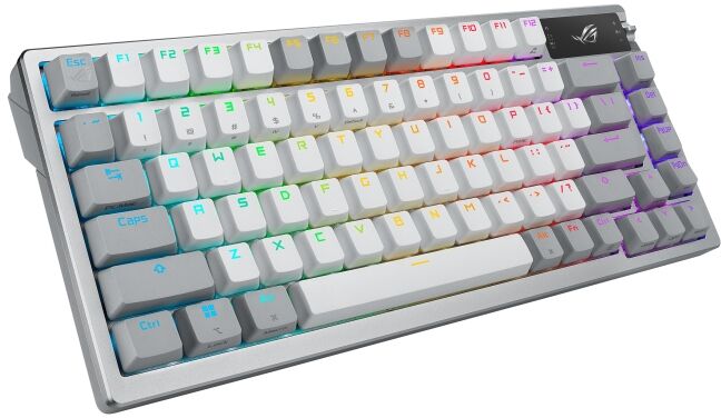 Asus ROG Azoth þráðlaust leikjalyklaborð - Moonlight hvítt