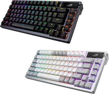 Asus ROG Azoth þráðlaust leikjalyklaborð - Moonlight hvítt