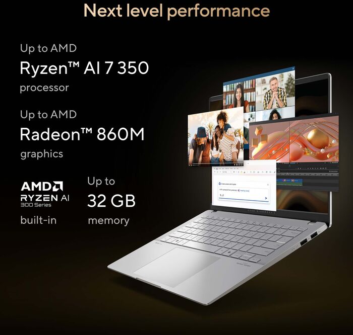 Asus Vivobook AI7/24/1TB 14" fartölva