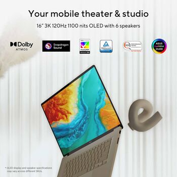 Asus Zenbook A16 UX3607 SDX2E/48/1TB/OLED Copilot+ 16" fartölva