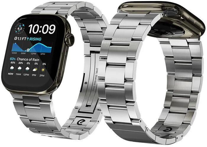 Keybudz Journey ól fyrir Apple Watch 44/45/46/49 mm - Stál