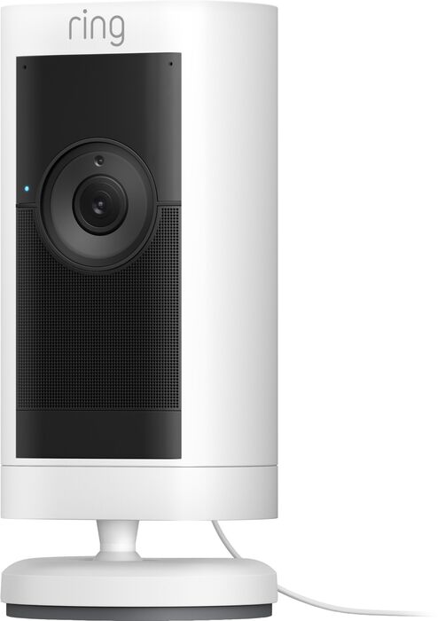 Ring Stick Up Cam Pro Plug-in öryggismyndavél - Hvít