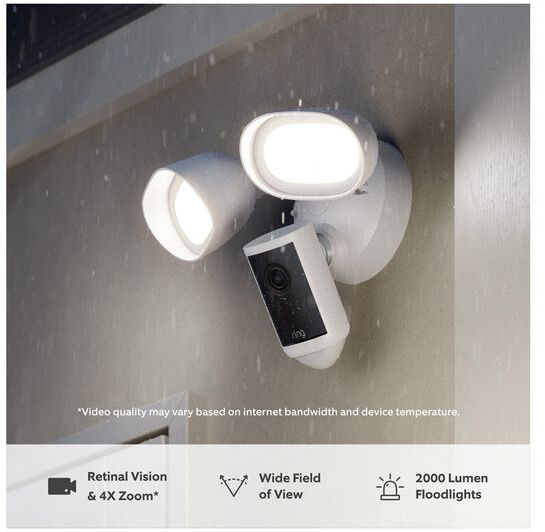 Ring Floodlight Cam 4K Pro öryggismyndavél