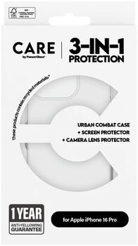 CARE iPhone 16 Pro 3-í-1 pakki - Glær