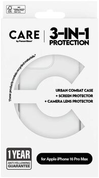 CARE iPhone 16 Pro Max 3-í-1 pakki - Glær