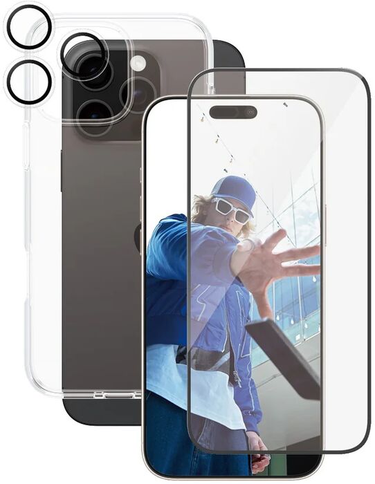 CARE iPhone 16 Pro Max 3-í-1 pakki - Glær