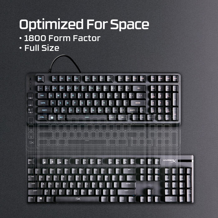 HyperX Eve 1800 leikjalyklaborð - Svart