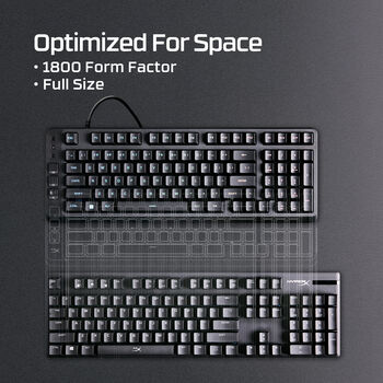 HyperX Eve 1800 leikjalyklaborð - Svart
