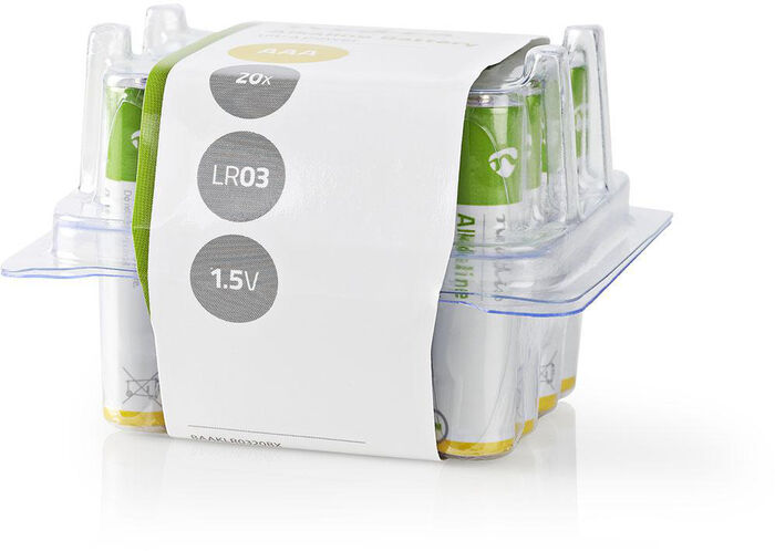 Alkaline rafhlöður AAA - 1.5 V - 20stk