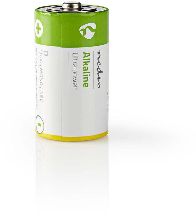 Nedis Rafhlöður D Alkaline 1.5V 2 stk
