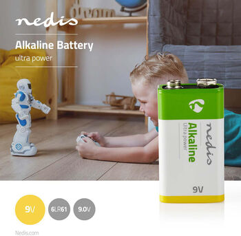 Nedis 9V Alkaline rafhlaða