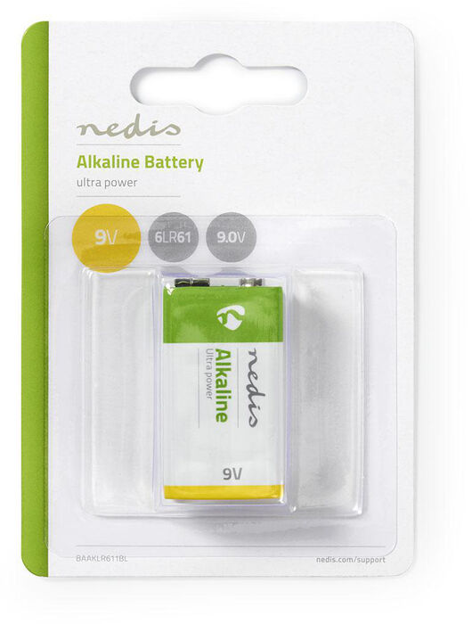 Nedis 9V Alkaline rafhlaða