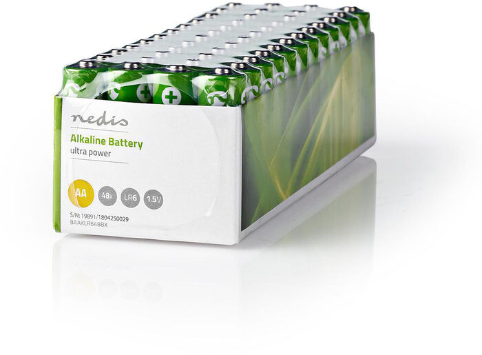 Nedis AA Alkaline rafhlöður - 48stk