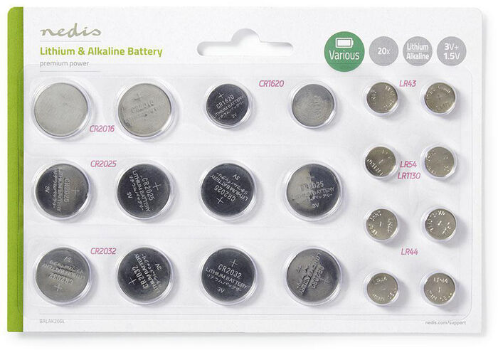 Nedis rafhlöður 20 stk