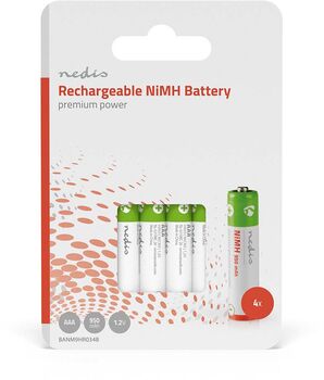 AAA hleðslurafhlöður 4stk 950mAh